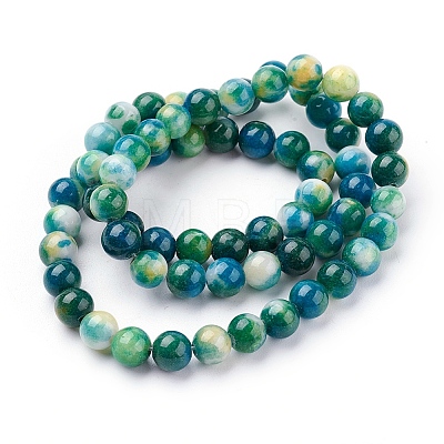 Jade Beads Strands X-G-D264-6mm-XH05-1