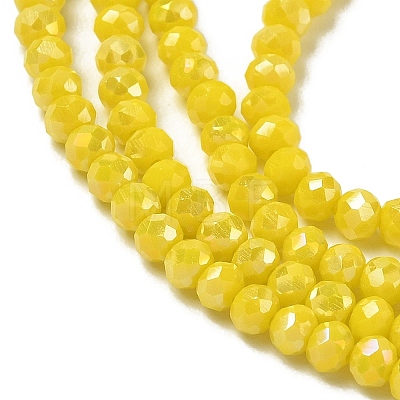 Electroplate Glass Beads Strands EGLA-A034-P3mm-B03-1