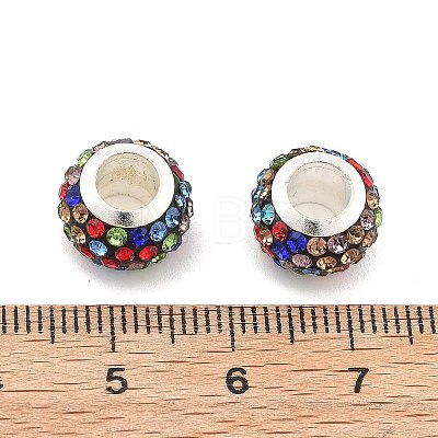 Rondelle Polymer Clay European Beads FIND-U001-01D-1