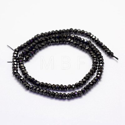 Natural Black Spinel Beads Beads Strands G-F460-19-1