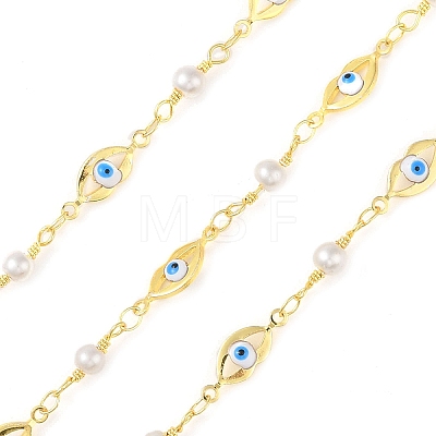 Enamel Lip Link Chains CHC-C006-02G-04-1