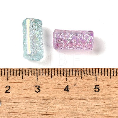 UV Plating Acrylic Beads OACR-G036-01-1