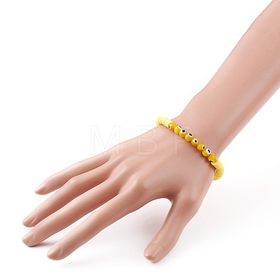 Polymer Clay Heishi Beads Stretch Bracelets Sets BJEW-JB05905-1