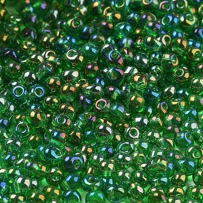 6/0 Inside Colours Glass Seed Beads SEED-A034-03G-1