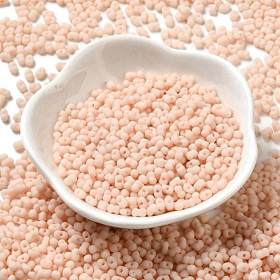 Glass Frosted Seed Beads SEED-K009-05B-07-1