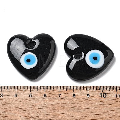 Handmade Evil Eye Lampwork Pendants LAMP-F035-11D-1