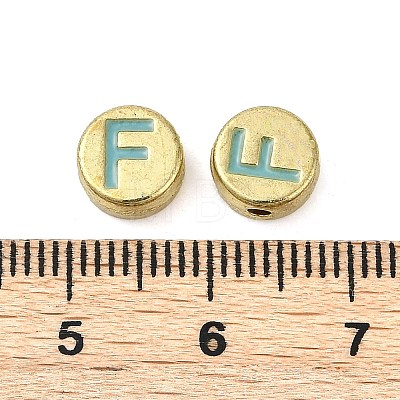 Alloy Enamel Beads ENAM-S122-029F-A-RS-1