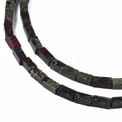 Natural Dragon Blood Jasper Beads Strands G-S299-135-1