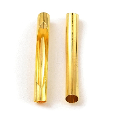 Brass Tube Beads KK-D040-03G-1