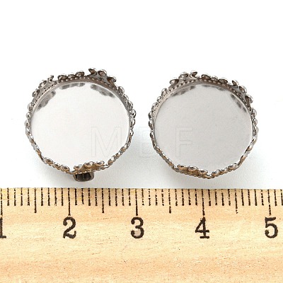 304 Stainless Steel Brooch Base Settings FIND-D035-02A-P-1