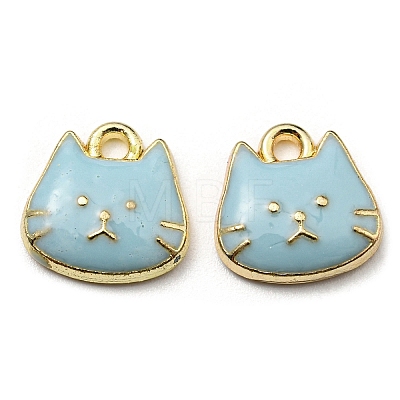 Golden Plated Alloy Charms ENAM-L042-01G-05-1
