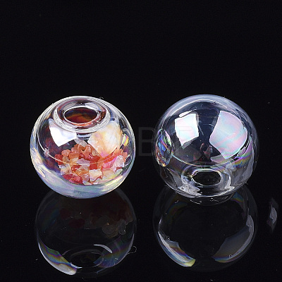 Round Handmade One Hole Blown Glass Globe Ball Bottles LS-X-BLOW-R002-20mm-AB-1