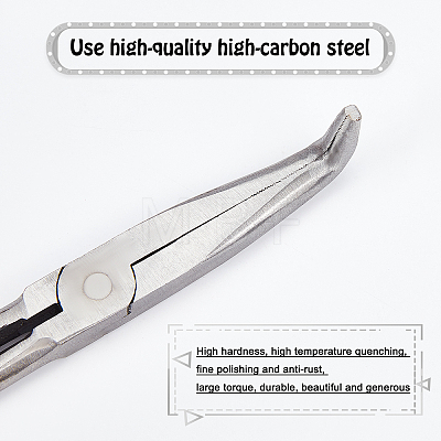 High Carbon Steel Bent Needle Nose Pliers PT-WH0006-05A-1