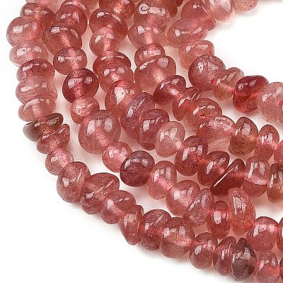 Natural Strawberry Quartz Beads Strands G-P622-B01-02-1
