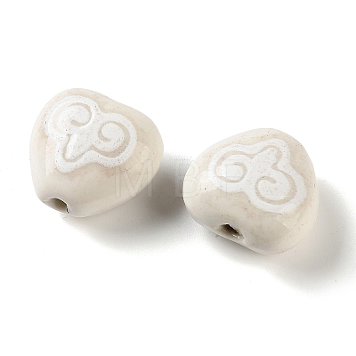 Printed Handmade Porcelain Beads FIND-H023-02K-1