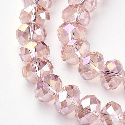 Electroplate Glass Beads Strands GR12MM-AB-1