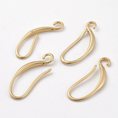 Brass Earring Hooks X-KK-F714-06G-1