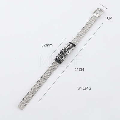 304 Stainless Steel Watch Band Bracelets MP0533-1