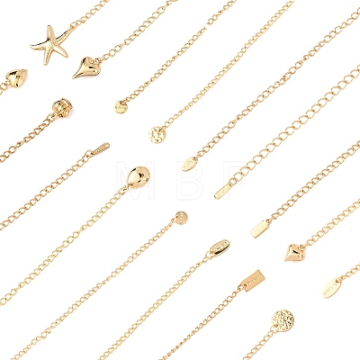 304 Stainless Steel Link Chain Necklaces for Women NJEW-G178-01G-01-1