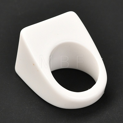 Transparent Acrylic Finger Rings RJEW-P022-G02-1