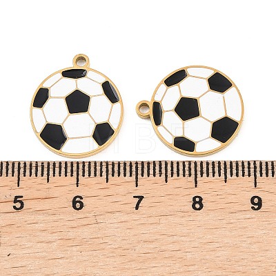 304 Stainless Steel Enamel Pendants STAS-Z190-07G-05-1