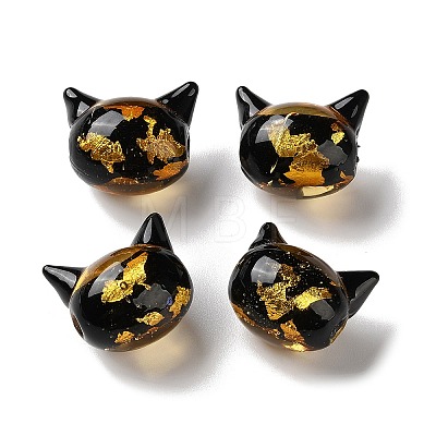 Handmade Foil Glass Beads LAMP-D005-01A-1