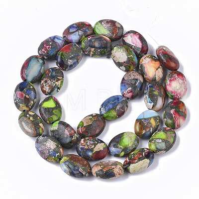 Synthetic Imperial Jasper Beads Strands G-S366-020-1