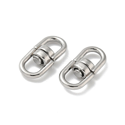 304 Stainless Steel Double Eye Swivel Clasps STAS-L300-011A-P-1