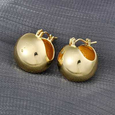 Brass Hoop Earrings X-EJEW-D273-01G-1