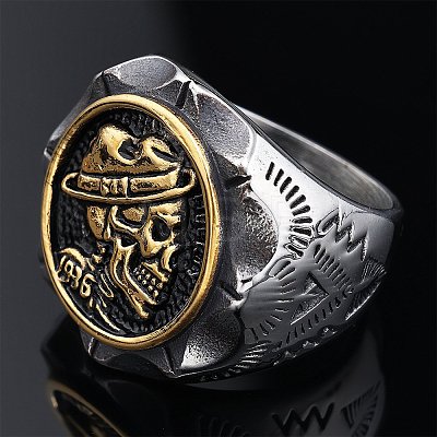 Halloween 304 Stainless Steel Finger Rings for Men FS-WG33C94-11-1