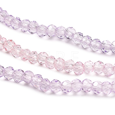 Transparent Painted Glass Beads Strands DGLA-A034-T2mm-A05-1