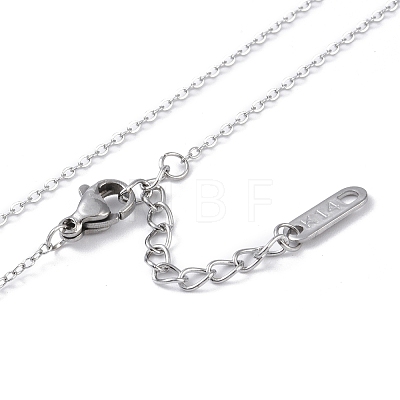 304 Stainless Steel Cable Chain Necklaces NJEW-G081-06P-1