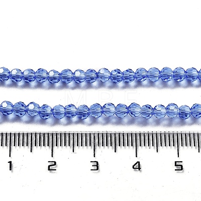 Electroplate Transparent Glass Beads Strands EGLA-A035-T3mm-A14-1