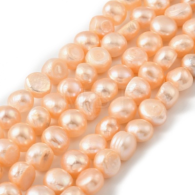 Natural Cultured Freshwater Pearl Beads Strands PEAR-P064-19K-01A-1