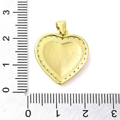 Real 18K Gold Plated Brass Clear Cubic Zirconia Pendants KK-A198-15G-1