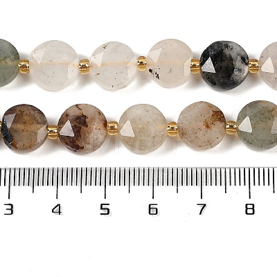 Natural Rutilated Quartz Beads Strands G-C116-A39-01-1