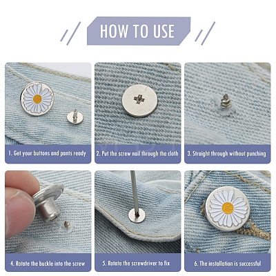 Alloy Button Pins for Jeans LS-PURS-PW0009-01D-02P-1