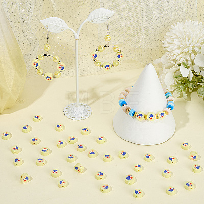 300Pcs Handmade Polymer Clay Beads CLAY-SC0002-24C-1