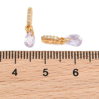 SHEGRACE Brass Micro Pave Cubic Zirconia Charms XGRQ5K166-824G-B-1
