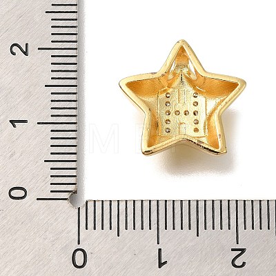 Rack Plating Brass Micro Pave Cubic Zirconia Pendants KK-I722-05G-H-1