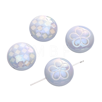 2Pcs UV Platings Acrylic Beads PW-WG8BB90-05-1