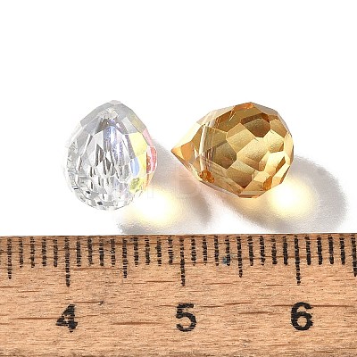 Transparent Glass Charms GLAA-P070-A-1