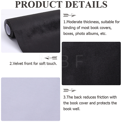 2M Velvet Book Covers DIY-WH0491-88A-02-1