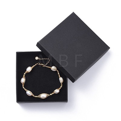 Natural Pearl Beaded Bracelets BJEW-JB04888-1