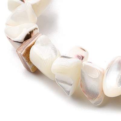 Natural Trochid Shell/Trochus Shell Beads Strands SHEL-B003-02J-1