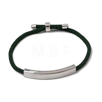 Round Nylon Milan Cord Slider Bracelet Making BJEW-L722-01P-10-1