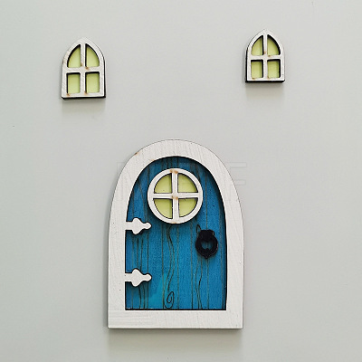 Miniature Luminous Wooden Door & Window MIMO-PW0001-173F-1