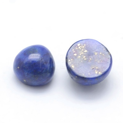 Natural Lapis Lazuli Cabochons G-P393-R11-4mm-1