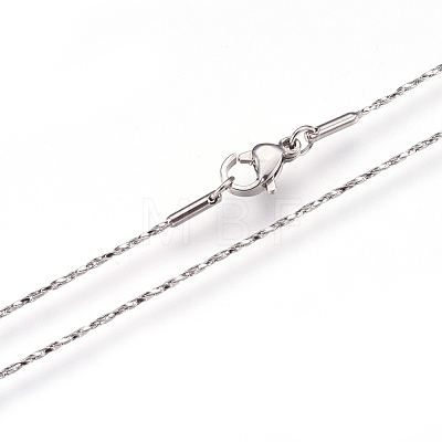 304 Stainless Steel Coreana Chains Necklaces NJEW-G313-17P-1