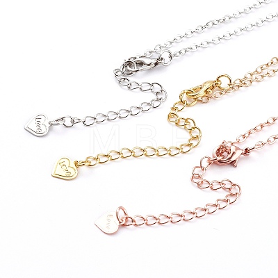 Brass Cable Chains Necklace Making NJEW-JN03321-1